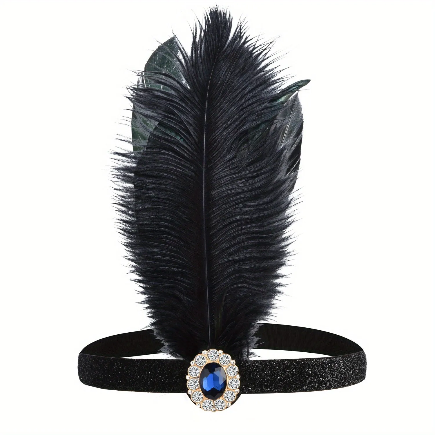 1920s Gatsby Style Faux Feather Headband for Womens Parties