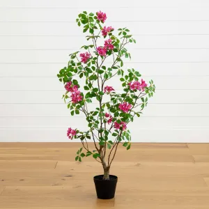 4’ Artificial Dogwood Tree with Real Touch Leaves