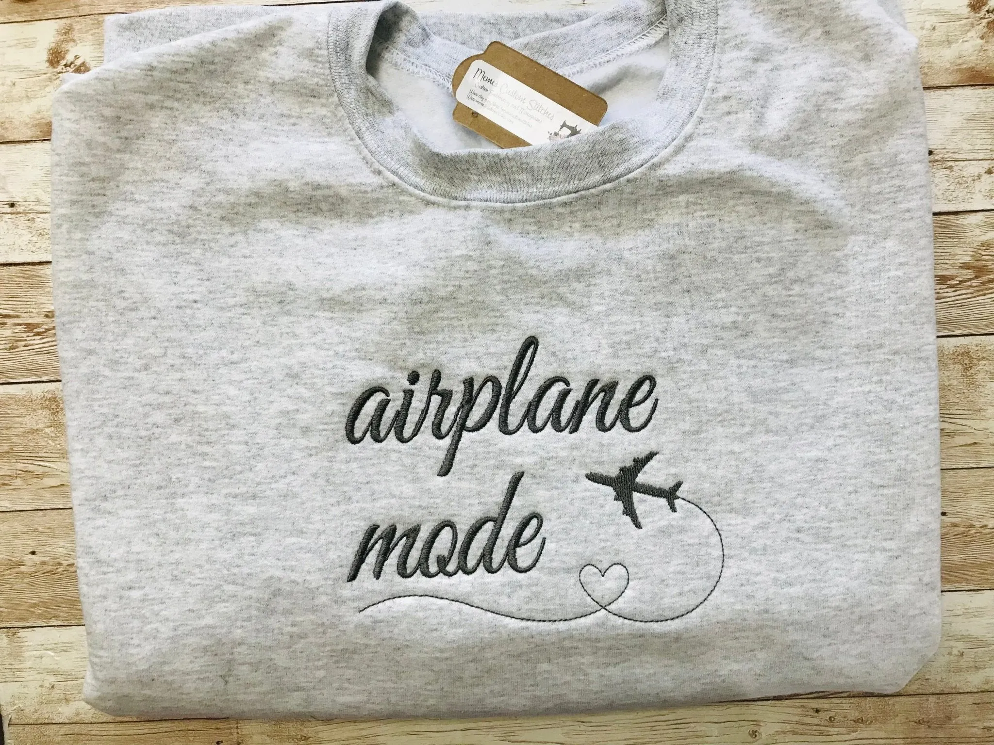 Airplane Mode Adult Unisex Travel Vacation  Cotton T Shirt