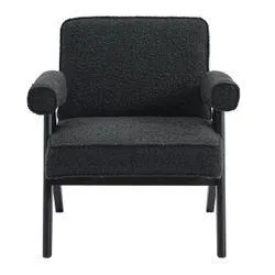 Ambrose Arm Chair - Black Boucle