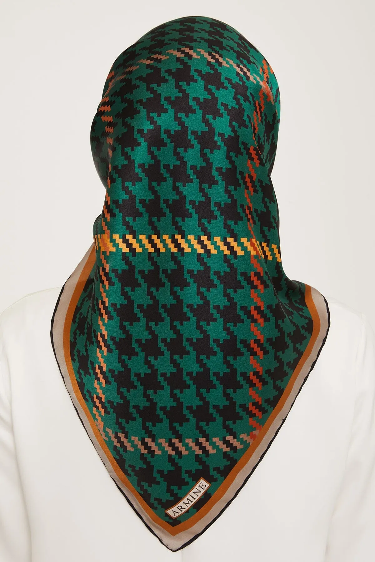 Armine HoundsTooth Square Silk Scarf #51