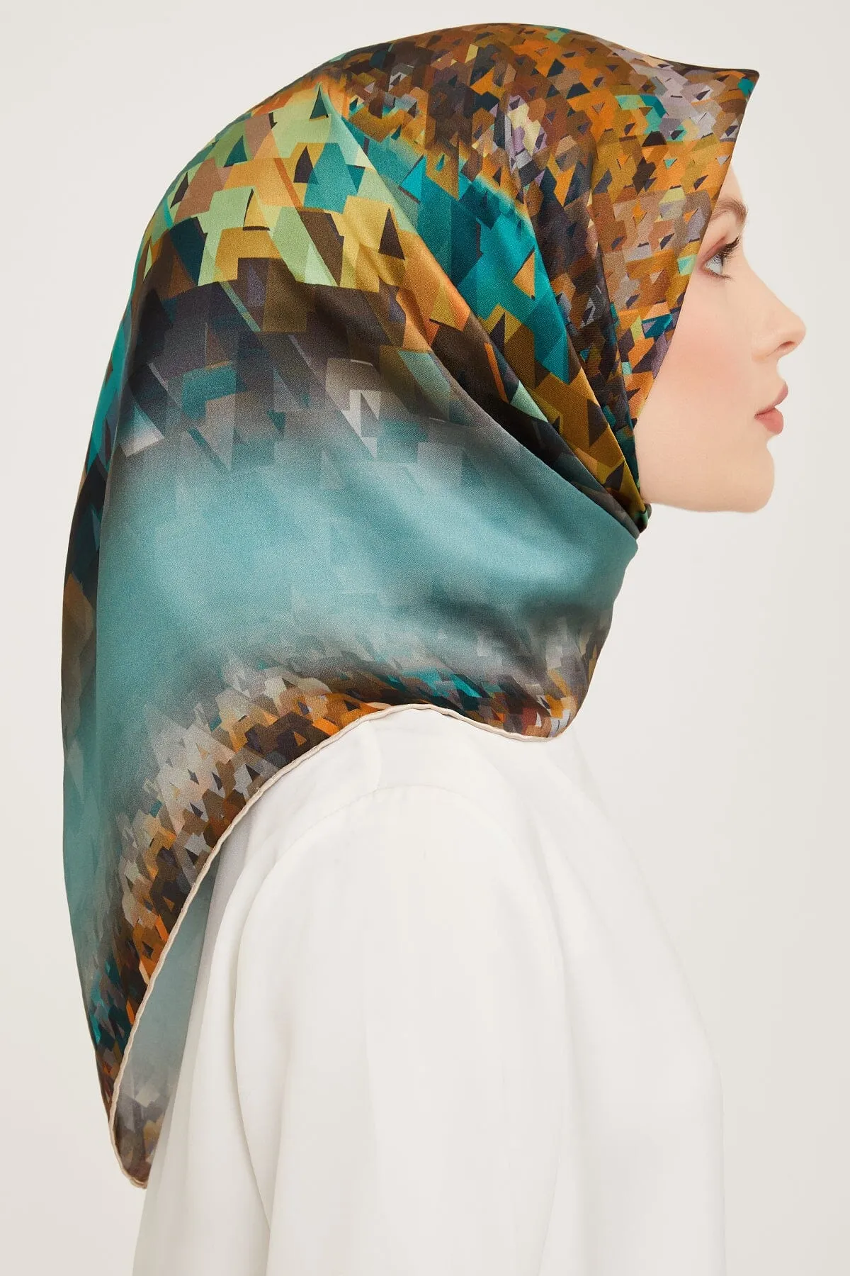 Armine Pixel Chic Silk Scarf #29