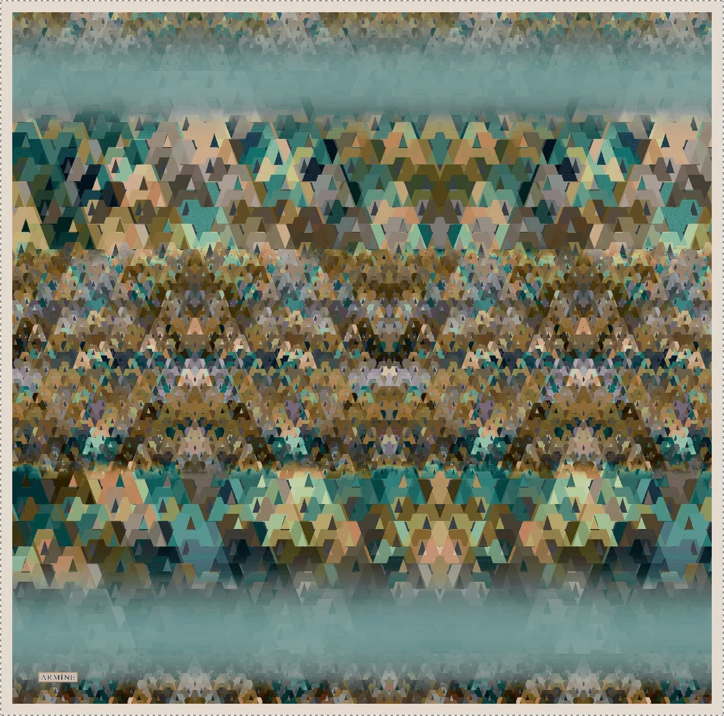 Armine Pixel Chic Silk Scarf #29