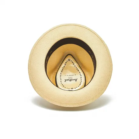 Austral Natural Panama Hat - The Ronan with Black Ribbon