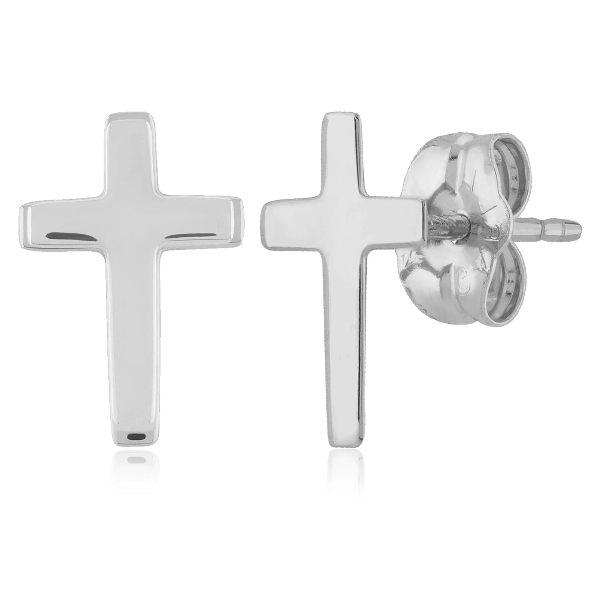 Ben Garelick High Polished Gold Cross Earrings