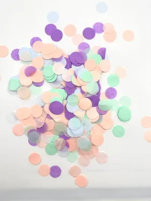 Blush, lilac, mint and light blue pastel color paper confetti | mermaid party Biodegradable confetti for wedding , birthday, baby shower