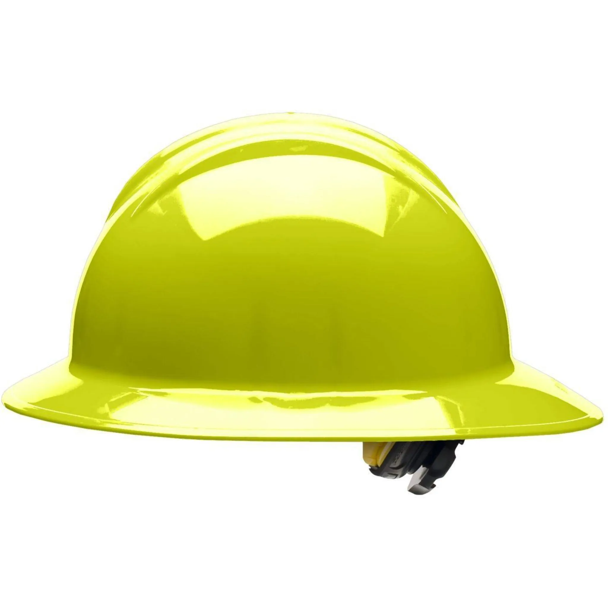 Bullard C33 33HYR 6pt Ratchet Classic Full Brim Style Hard Hat, Hi-Viz Yellow, 1 Each