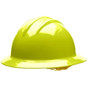 Bullard C33 33HYR 6pt Ratchet Classic Full Brim Style Hard Hat, Hi-Viz Yellow, 1 Each