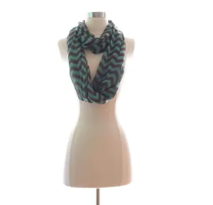 Chevron Pattern Infinity Scarf