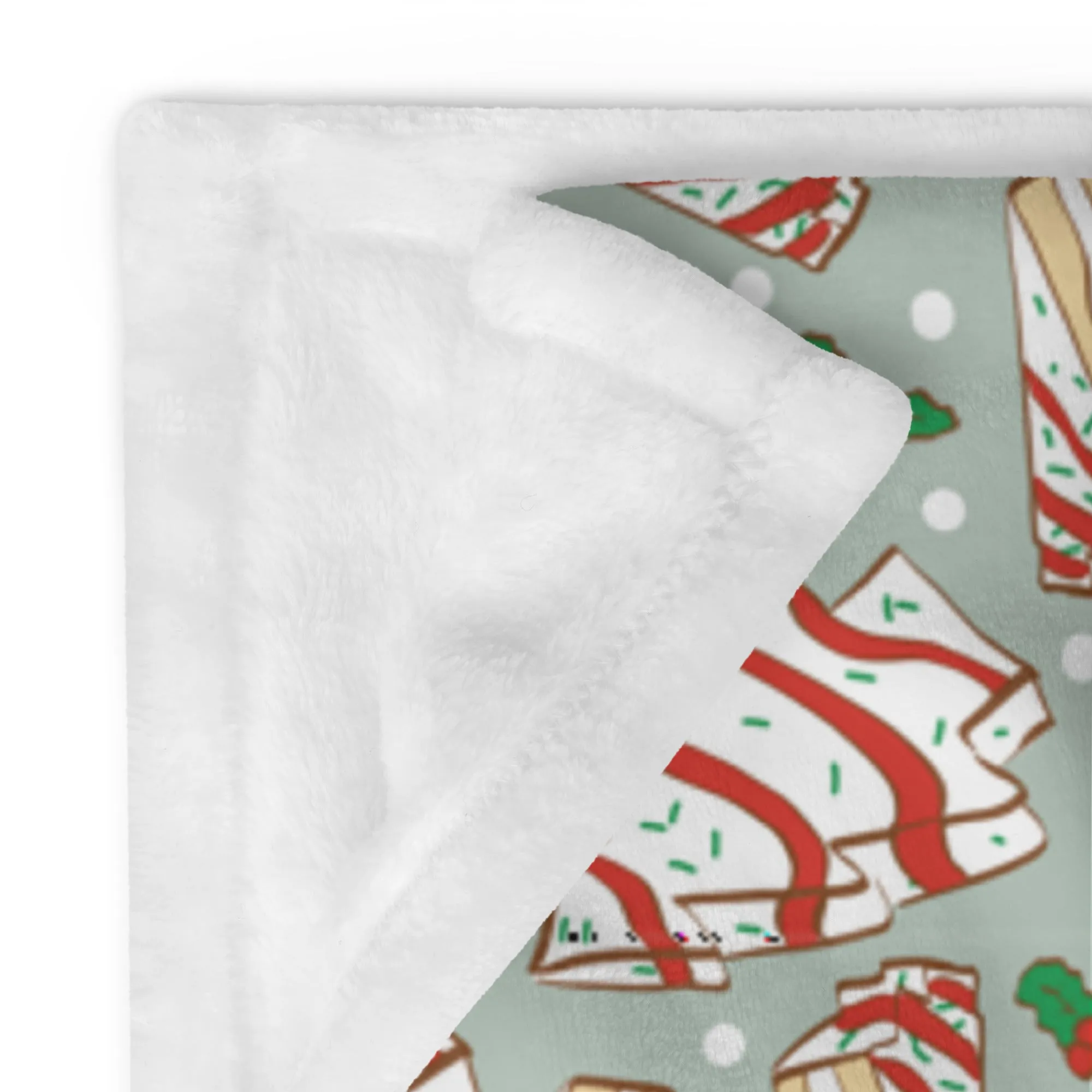 Christmas Tree Cakes Throw Blanket