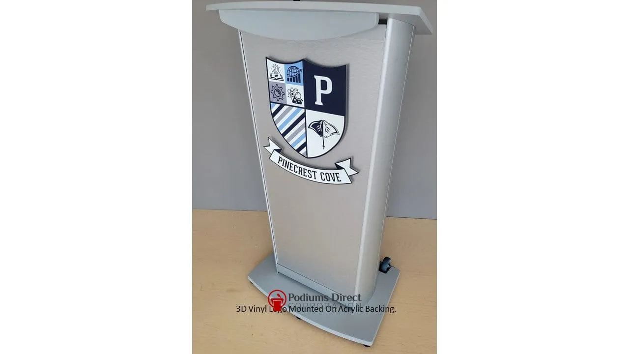 Contemporary Lecterns and Podium VH1 Standard Aluminum Lectern - FREE SHIPPING!