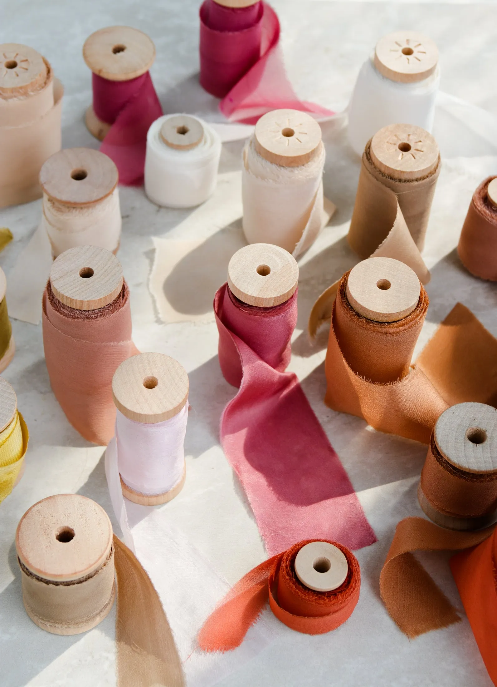 Dusty Rose Plant Dyed Silk Ribbon