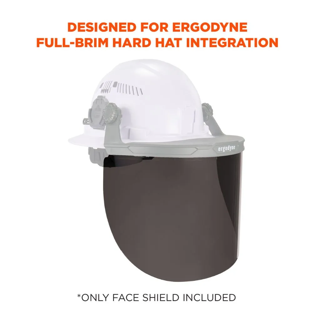 Ergodyne 60252 #8998 Smoke Face Shield Replacement for Full Brim HH