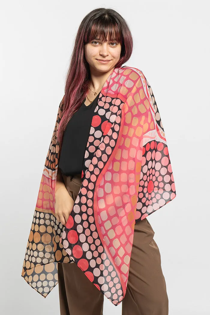 Eternal Flame Rectangle Chiffon Scarf