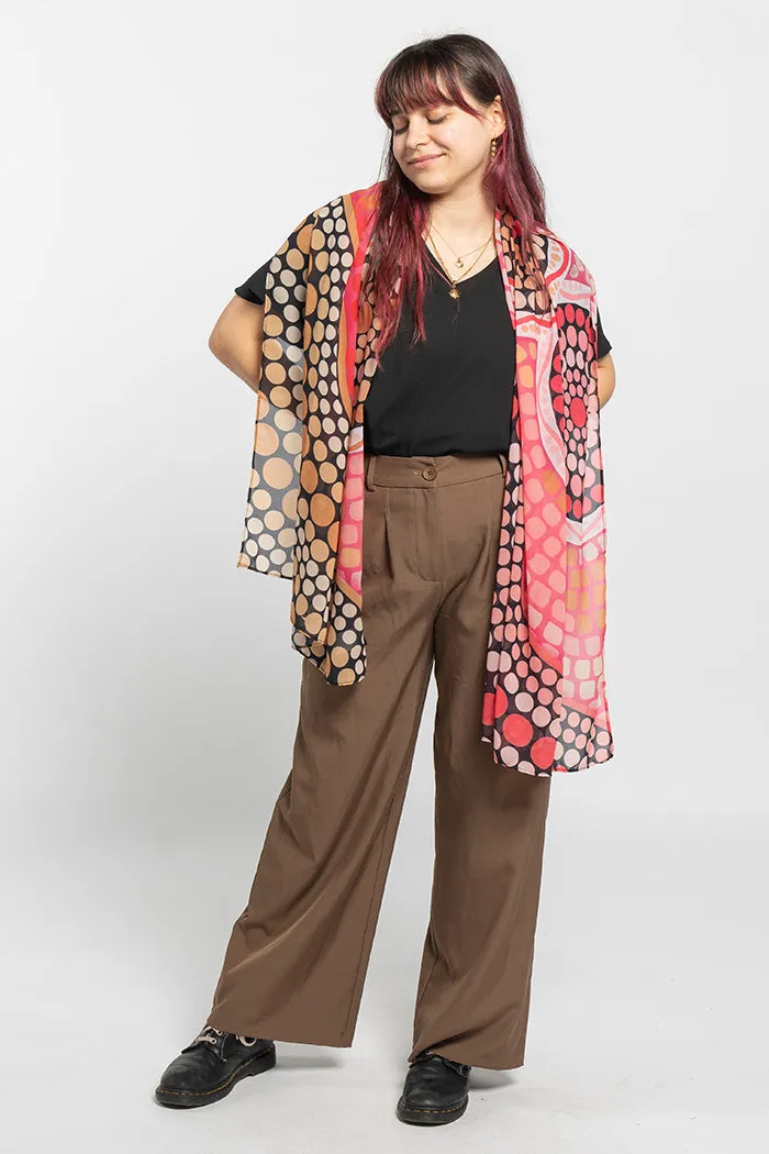 Eternal Flame Rectangle Chiffon Scarf