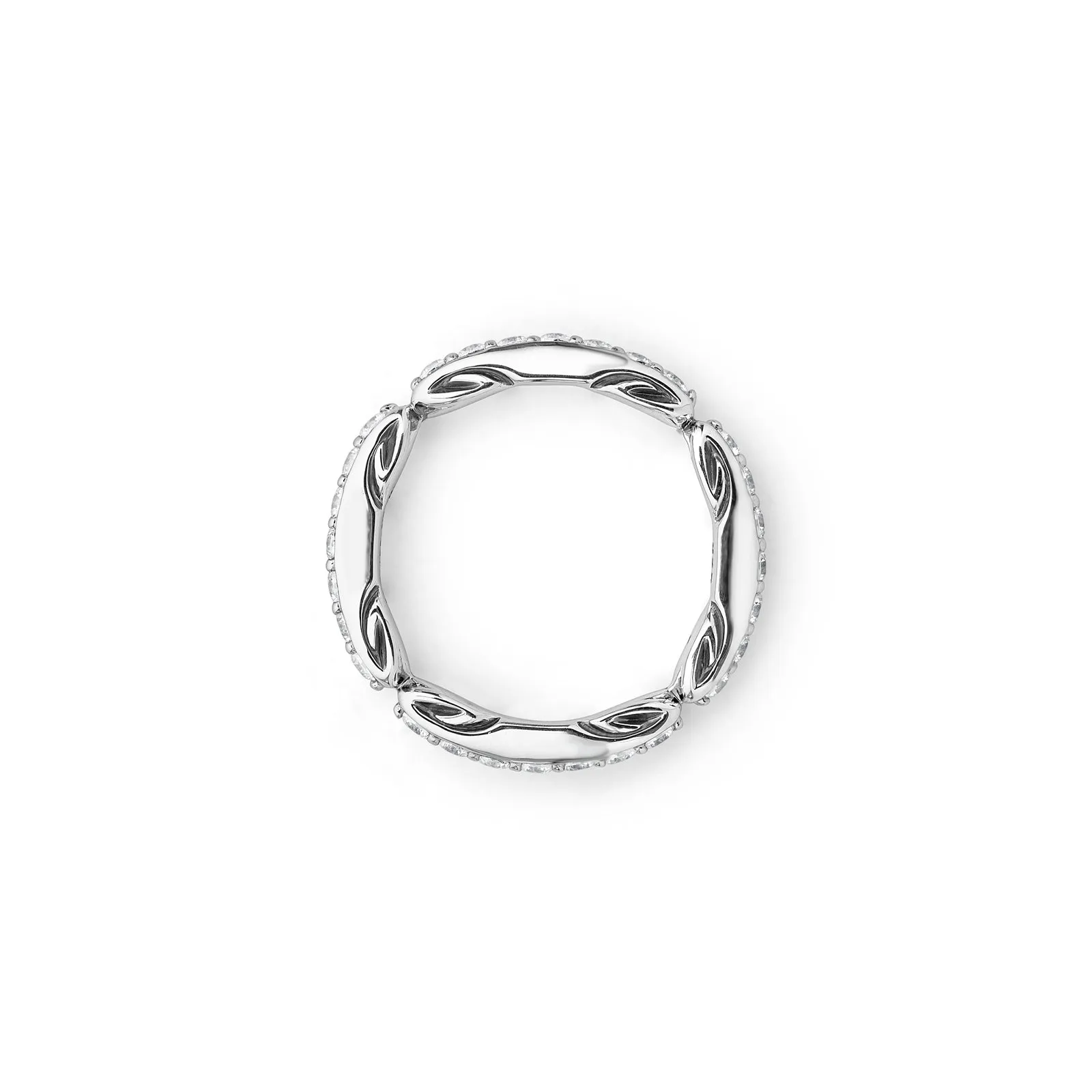 Ever Pavé Stack Ring 3.25mm - Sterling Silver   CZ Blanc