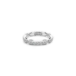 Ever Pavé Stack Ring 3.25mm - Sterling Silver   CZ Blanc