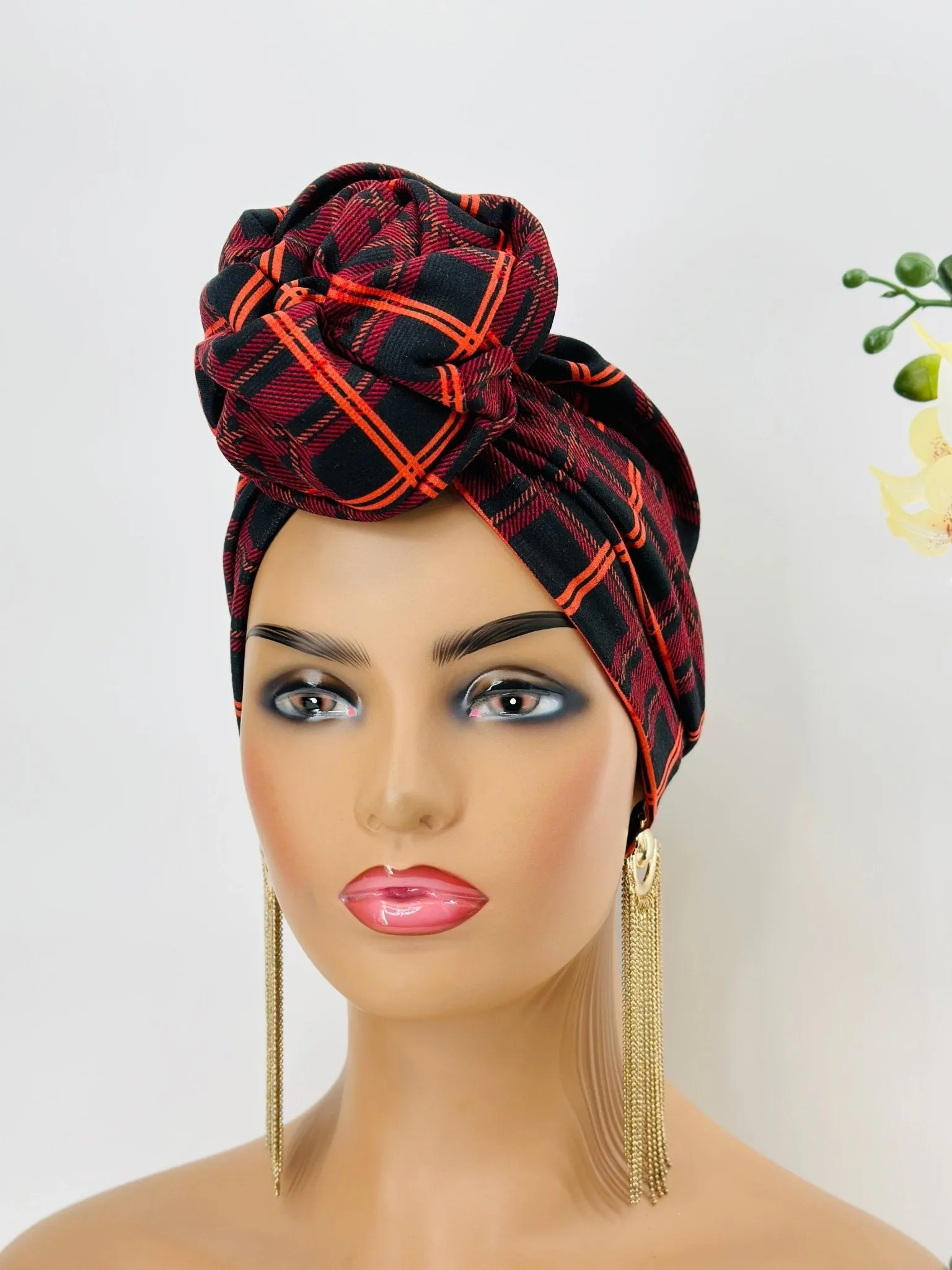 Flower-Design Turban