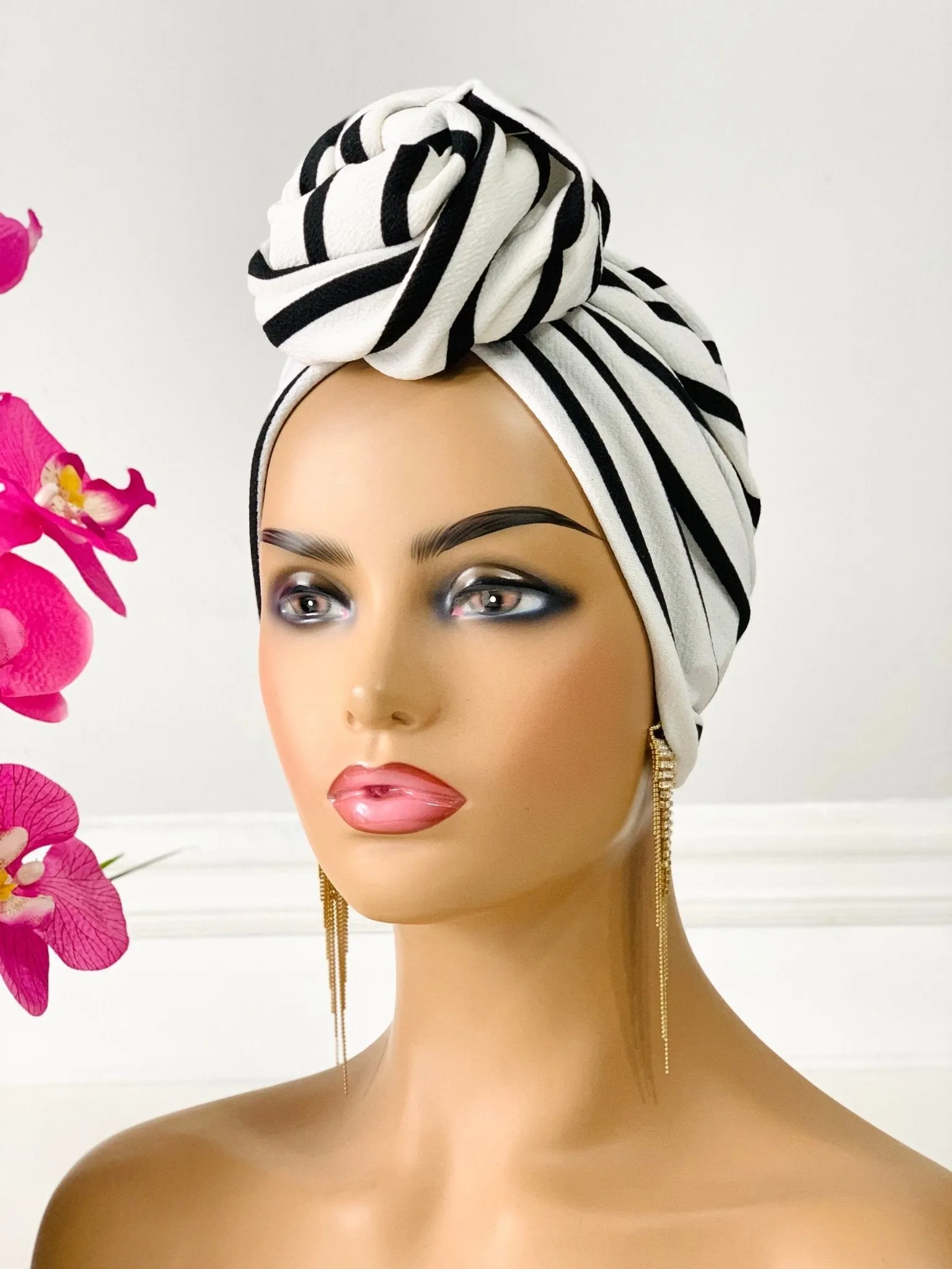 Flower-Design Turban