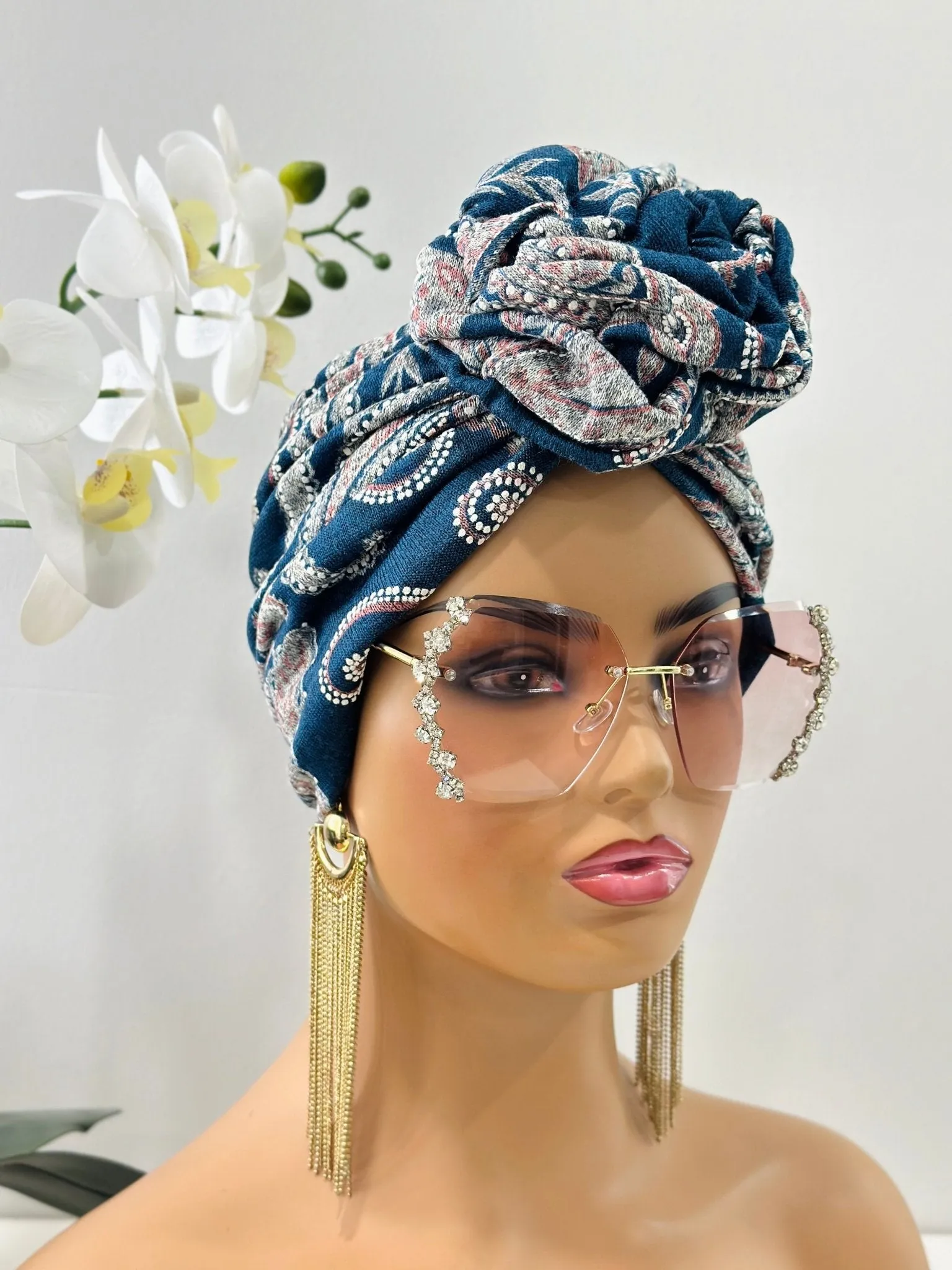 Flower-Design Turban