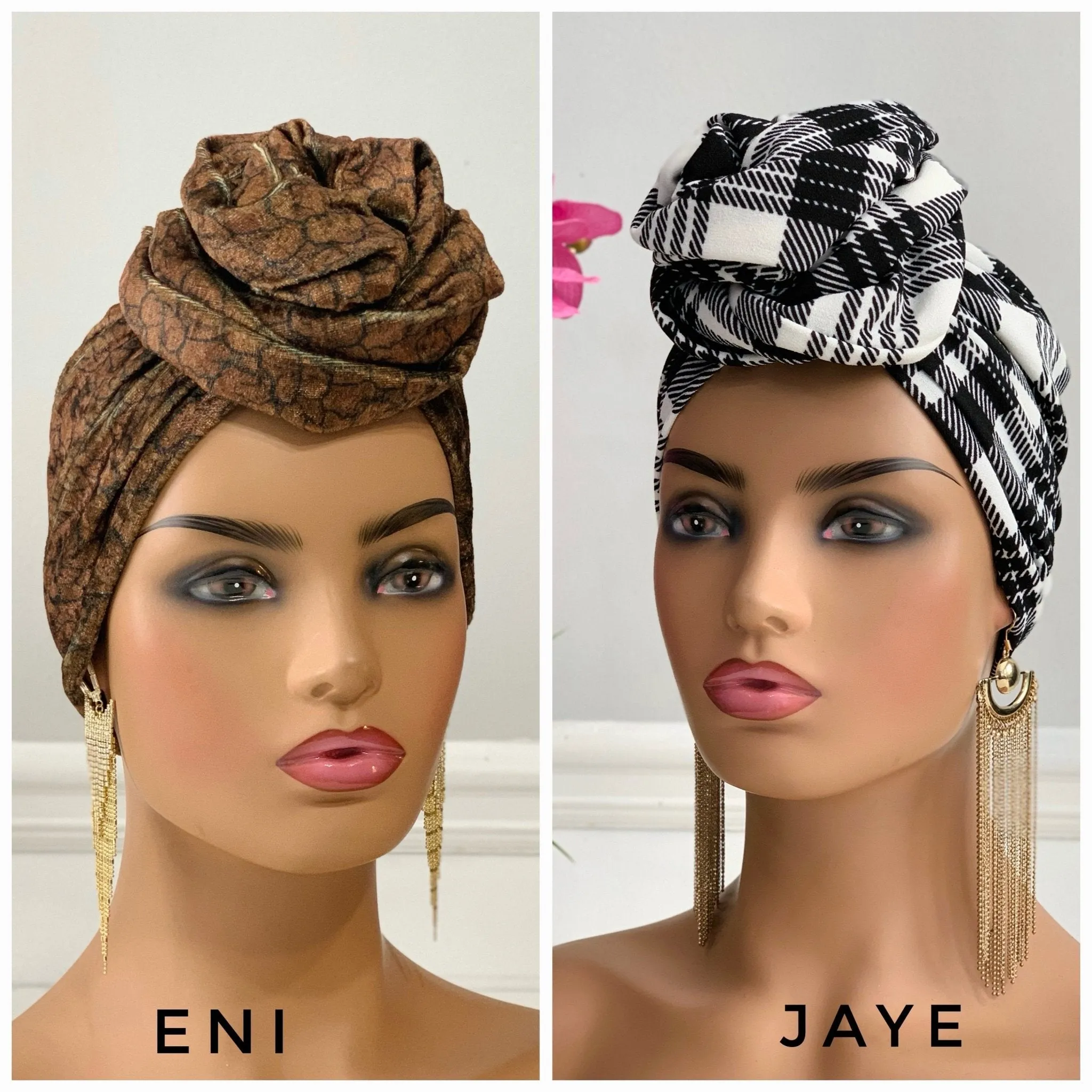 Flower-Design Turban