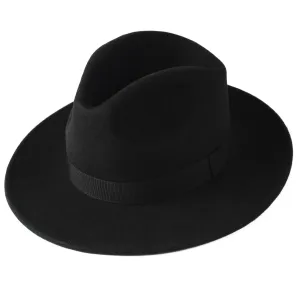 FURTALK Fedora Hats for Men Women 100% Australian Wool Felt Wide Brim Hat Ribbon Crushable Packable