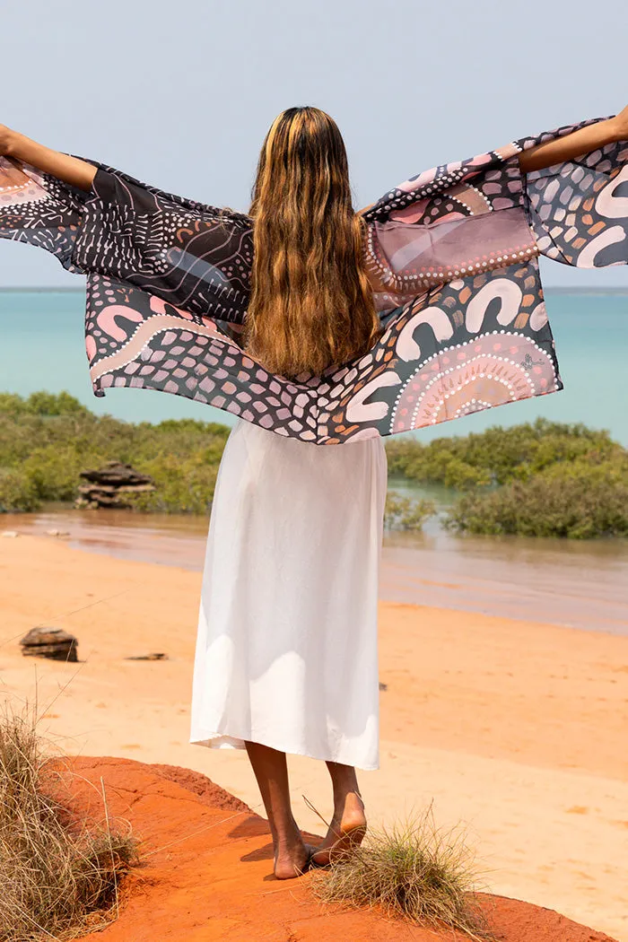 Gathering On Country Chiffon Shawl