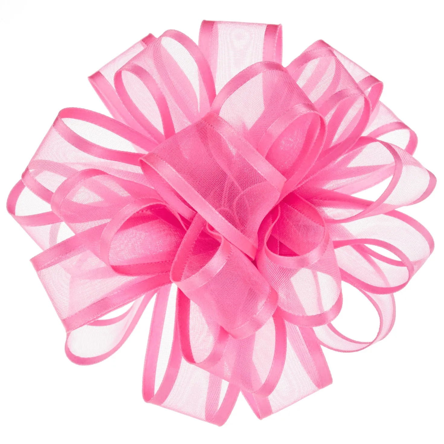 Hallmark Fuchsia Sheer Ribbon Gift Bow, 4.6''