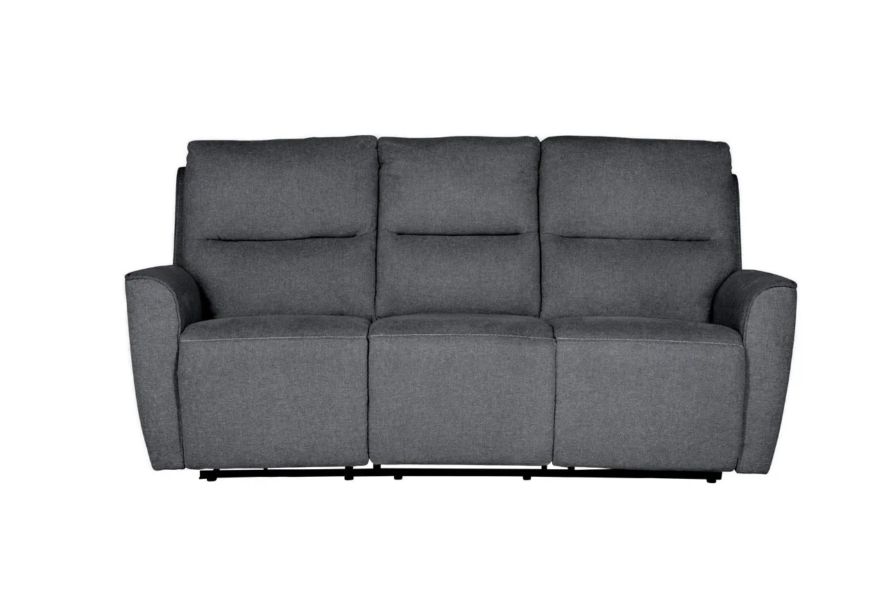 Harlington 3 Seater Sofa Charcoal Recliner