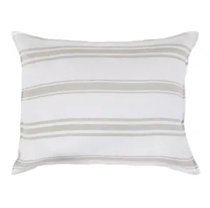 Jackson White and Natural Big Pillow by Pom Pom at Home