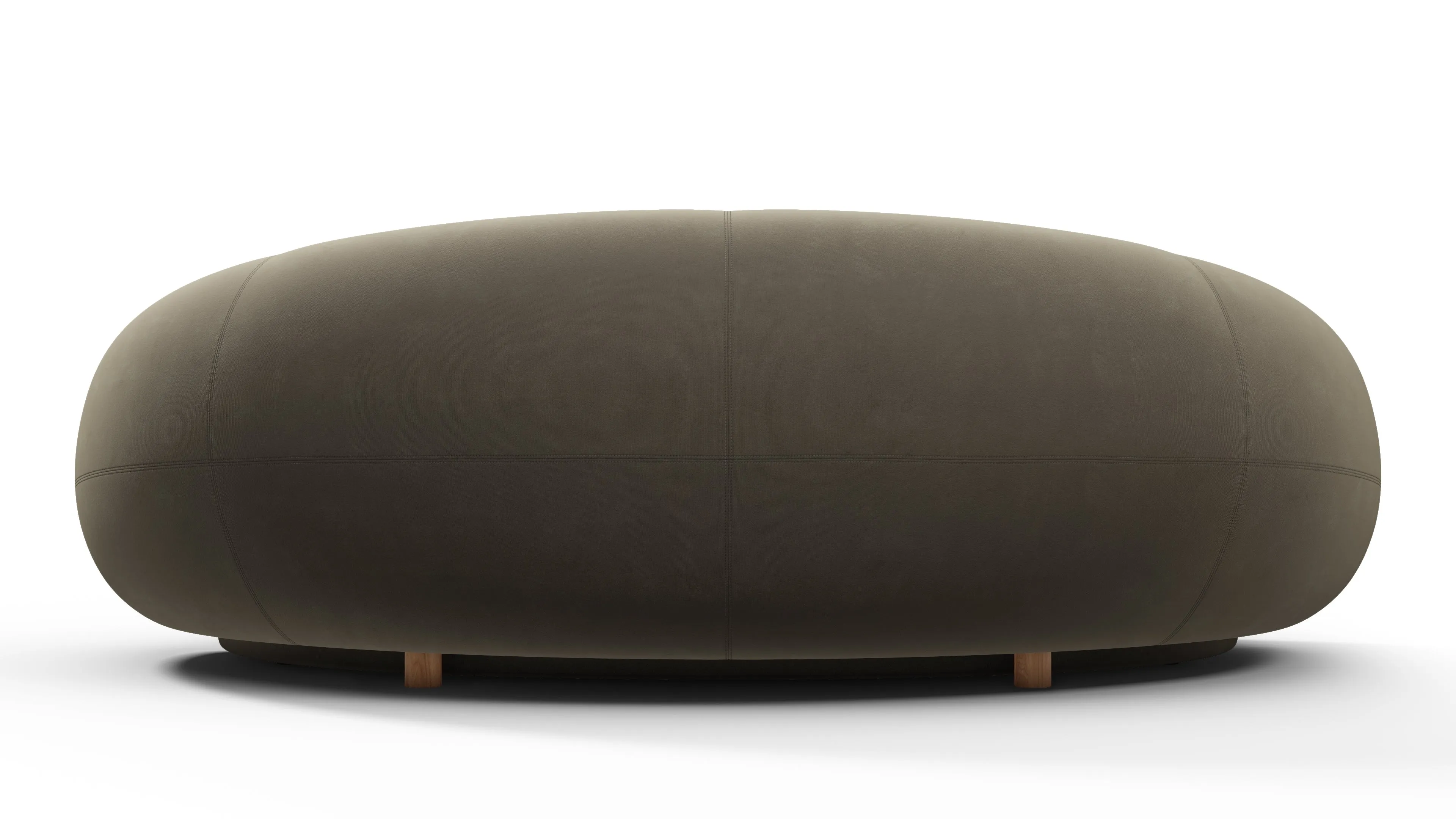 Julep - Julep Sofa, Ash Brown Velvet