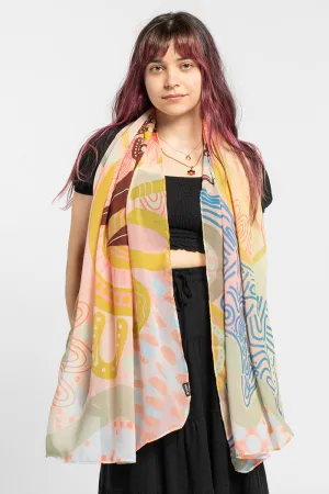 Kindling Rectangle Chiffon Scarf