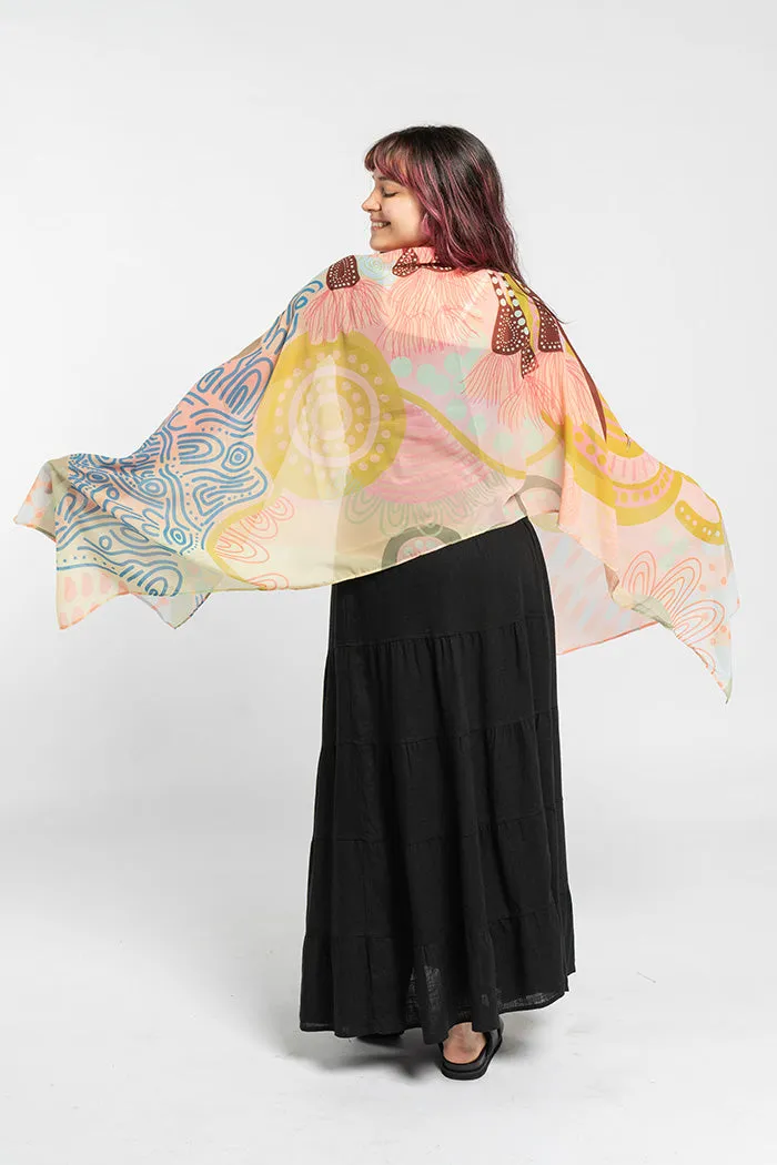 Kindling Rectangle Chiffon Scarf