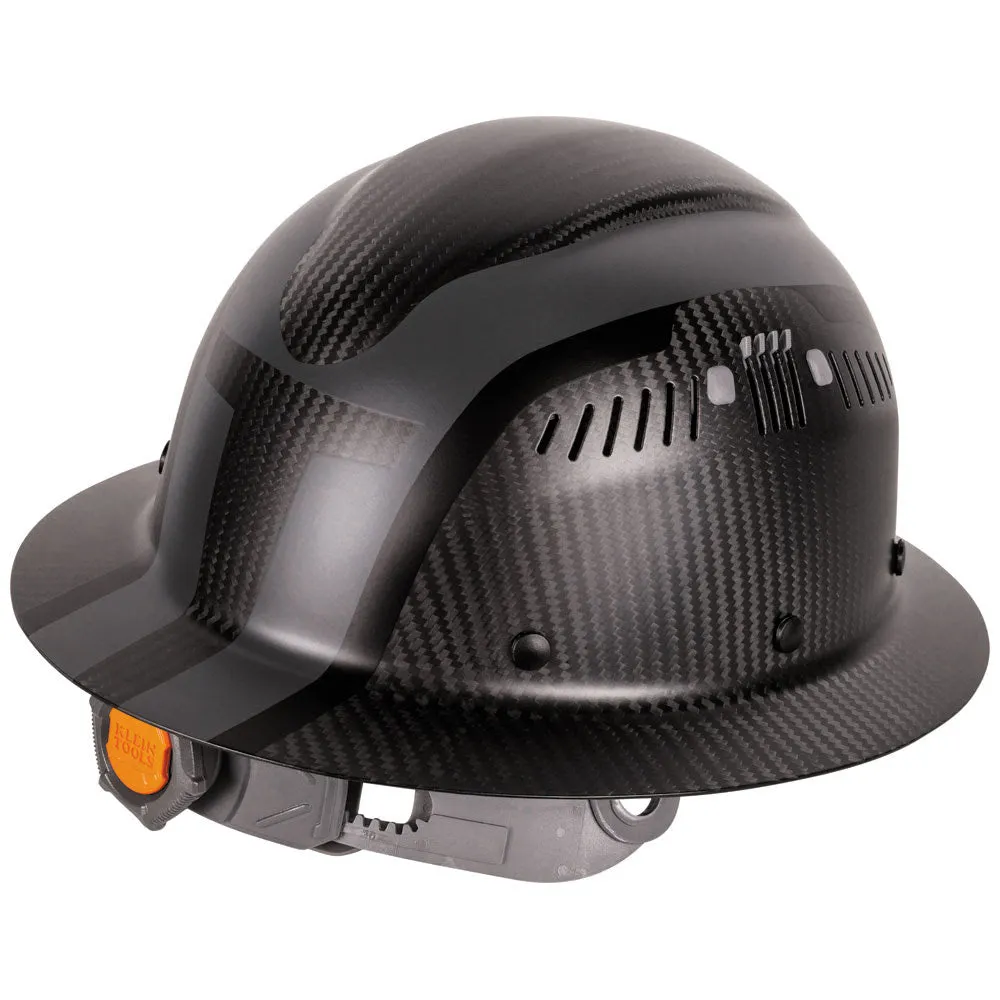 Klein 60513 Klein Carbon Fiber Full Brim Hard Hat, Spartan