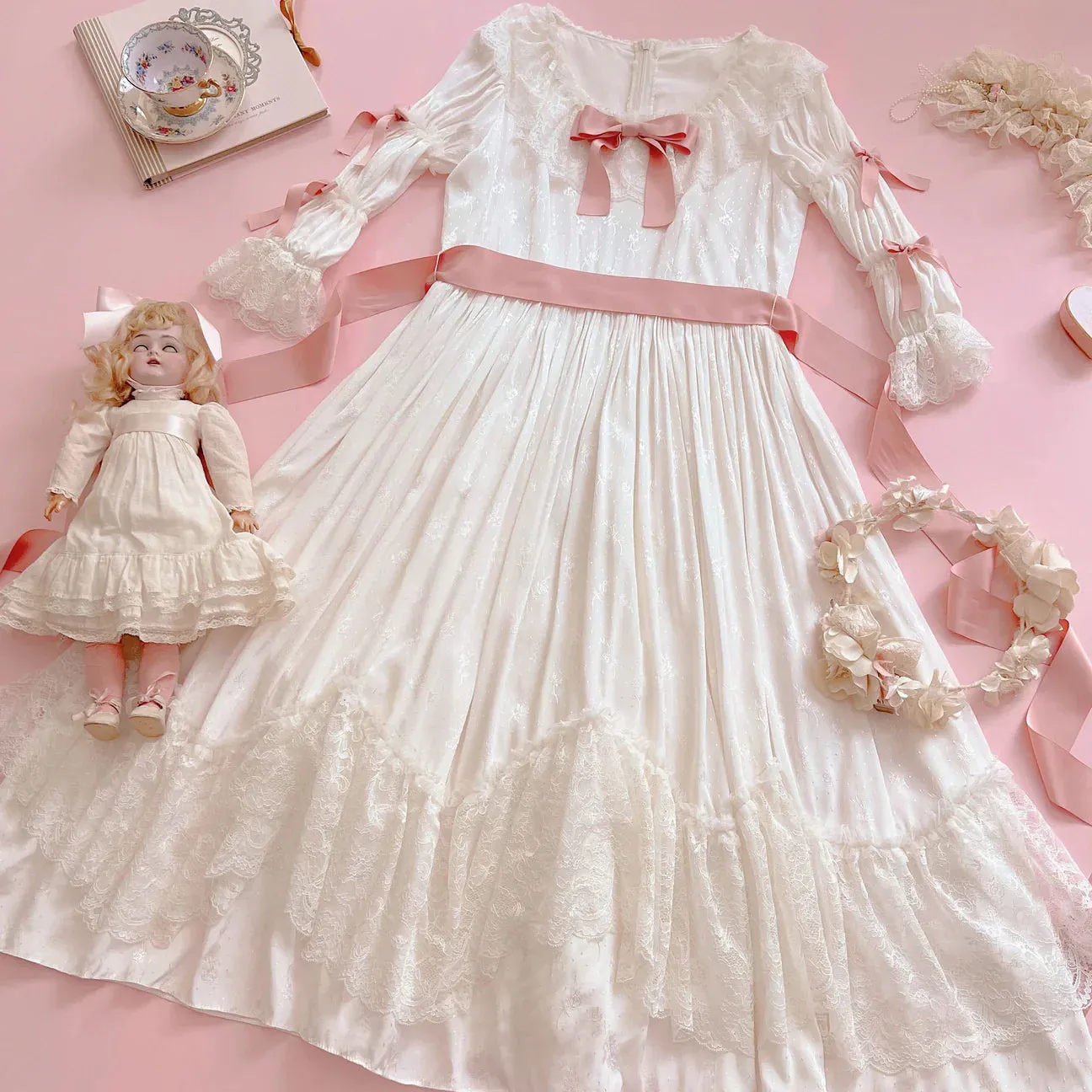 [Le Flacon] [Pre-order] 'French Doll' Rococo-inspired One-piece Dress