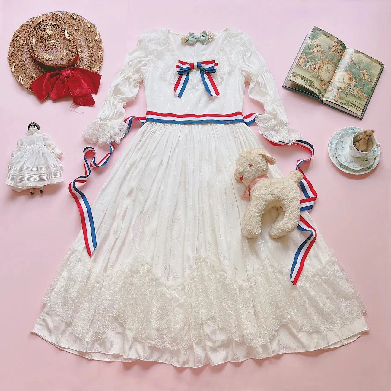 [Le Flacon] [Pre-order] 'French Doll' Rococo-inspired One-piece Dress