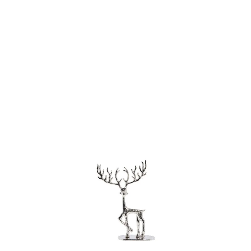 Marely deer H19 cm. silver