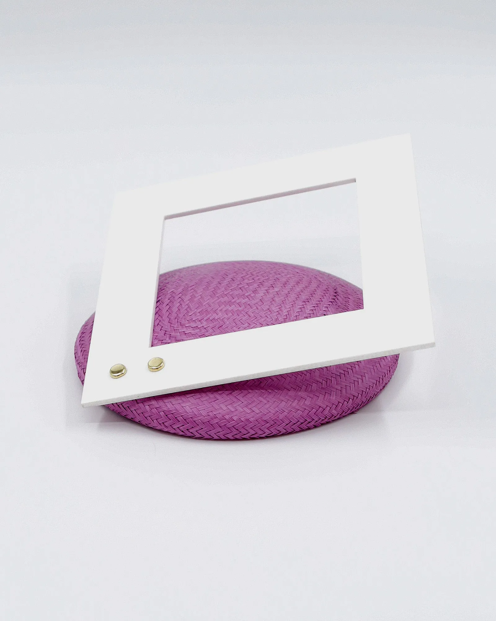 MOD SQUARE (purple w- white)