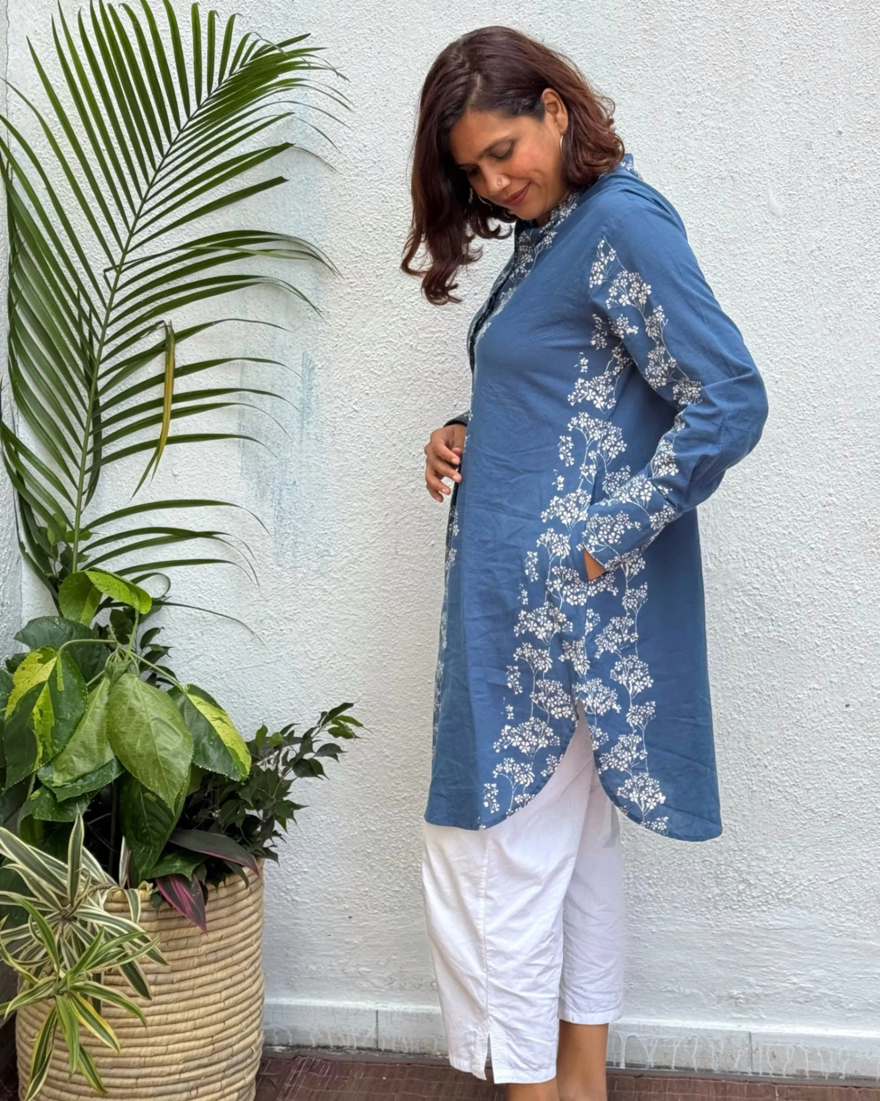 Nandini Block Printed Cotton Kurti