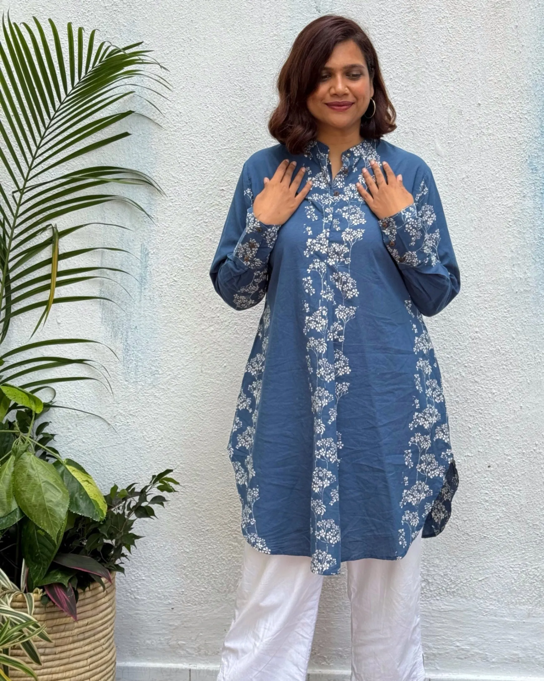 Nandini Block Printed Cotton Kurti