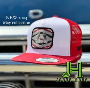 NEW 2024 JH Cap- White/Red Rapido patch (May Collection)