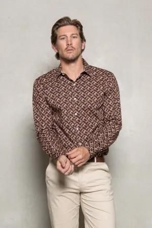 Nigel Geo Print Shirt: Autumn