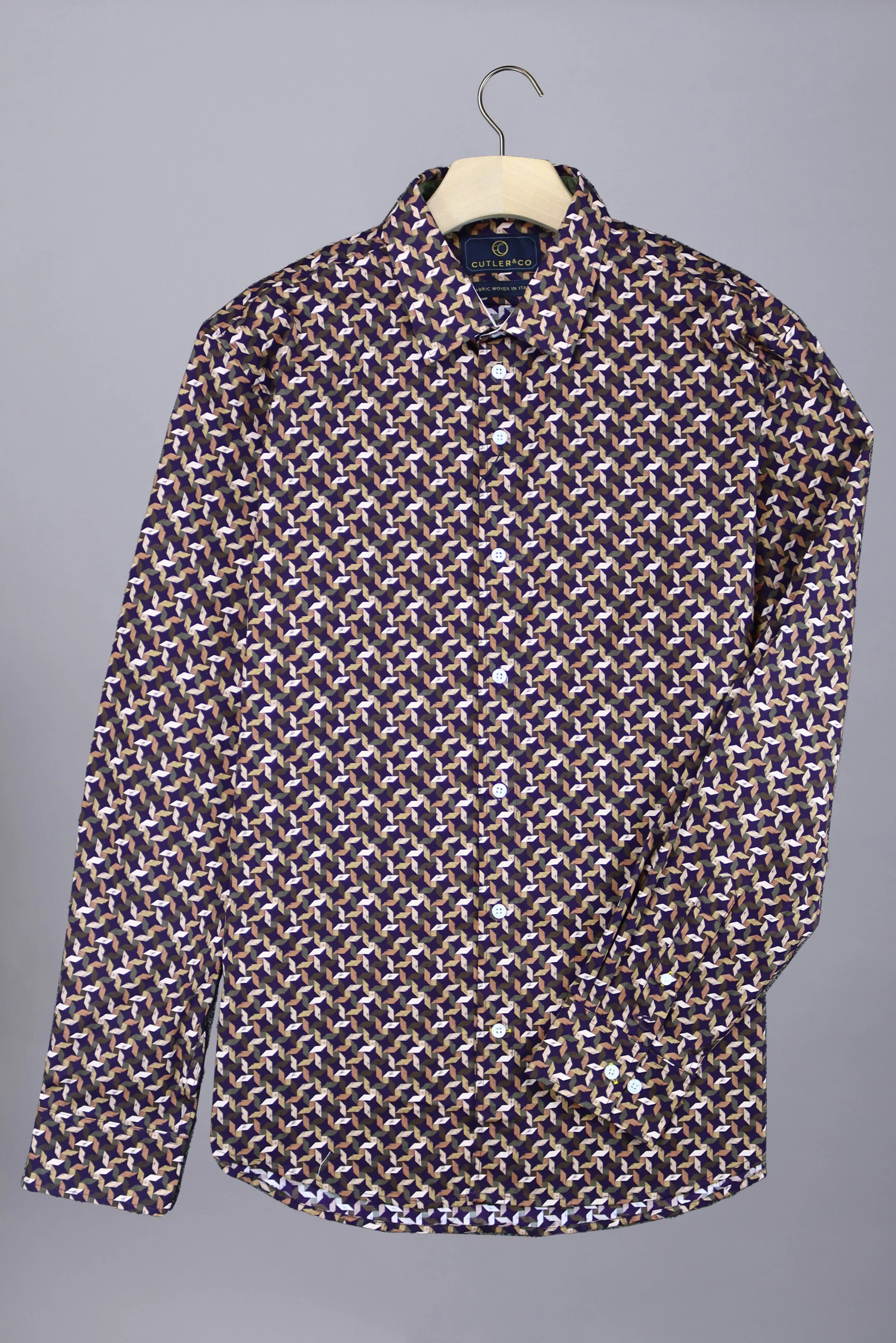 Nigel Geo Print Shirt: Autumn