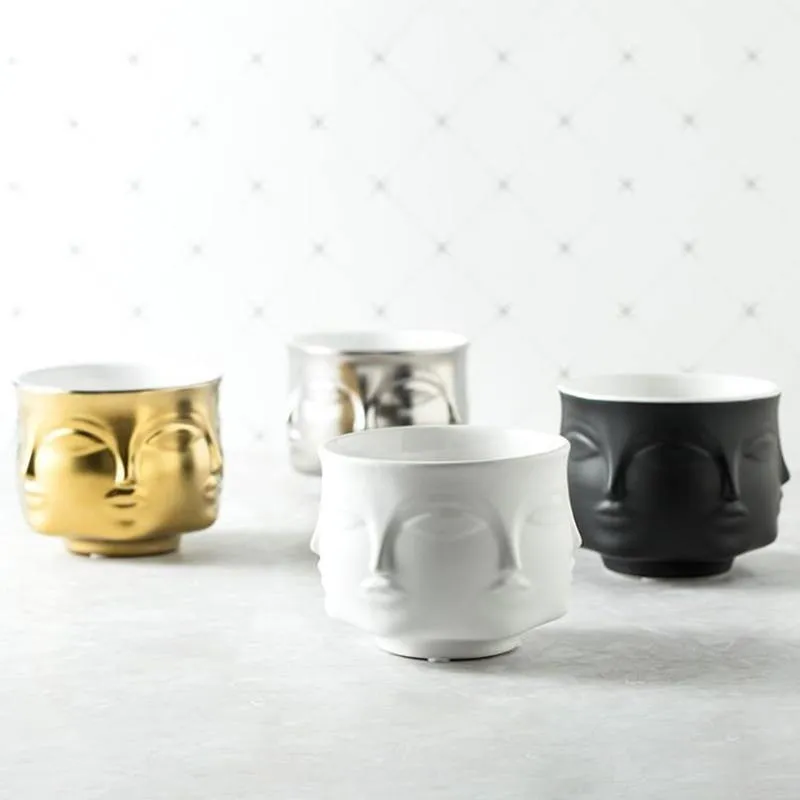 Nordic Ceramic Face vase