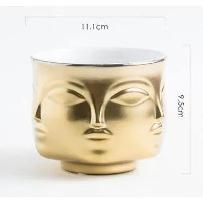 Nordic Ceramic Face vase