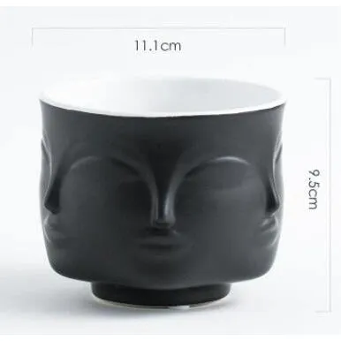 Nordic Ceramic Face vase