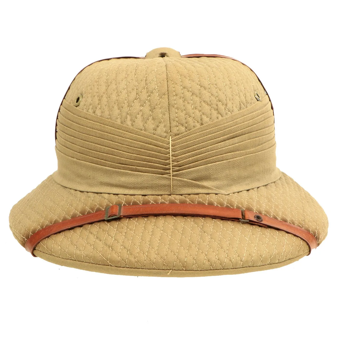 Original U.S. Pre-WWII Bombay Bowler Style Safari Pith Helmet by Bailey Of California