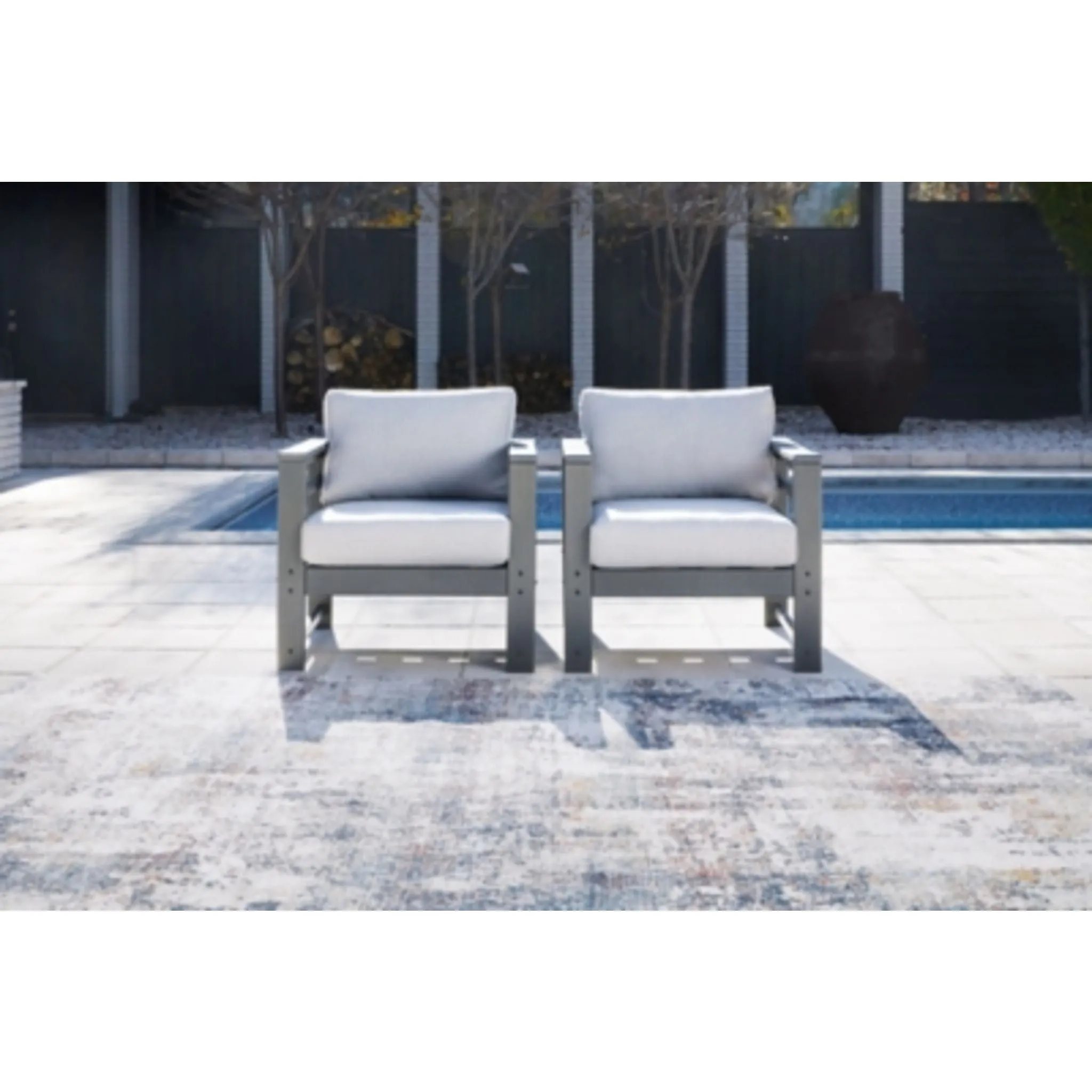 Outdoor Amora Lounge Chair with Cushion (set of 2)