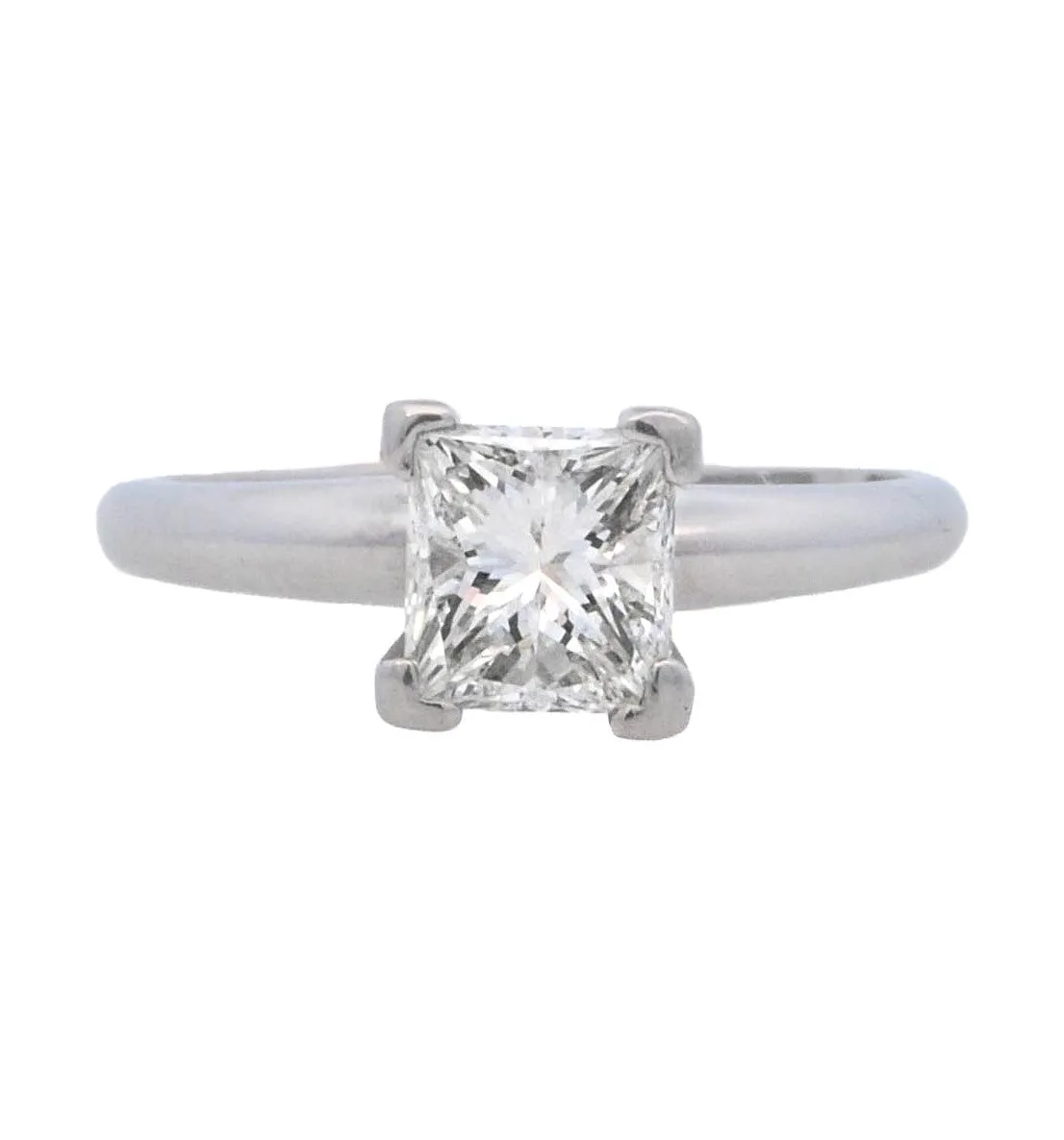 Platinum Princess Diamond 1.02Ct Solitaire Engagement Ring