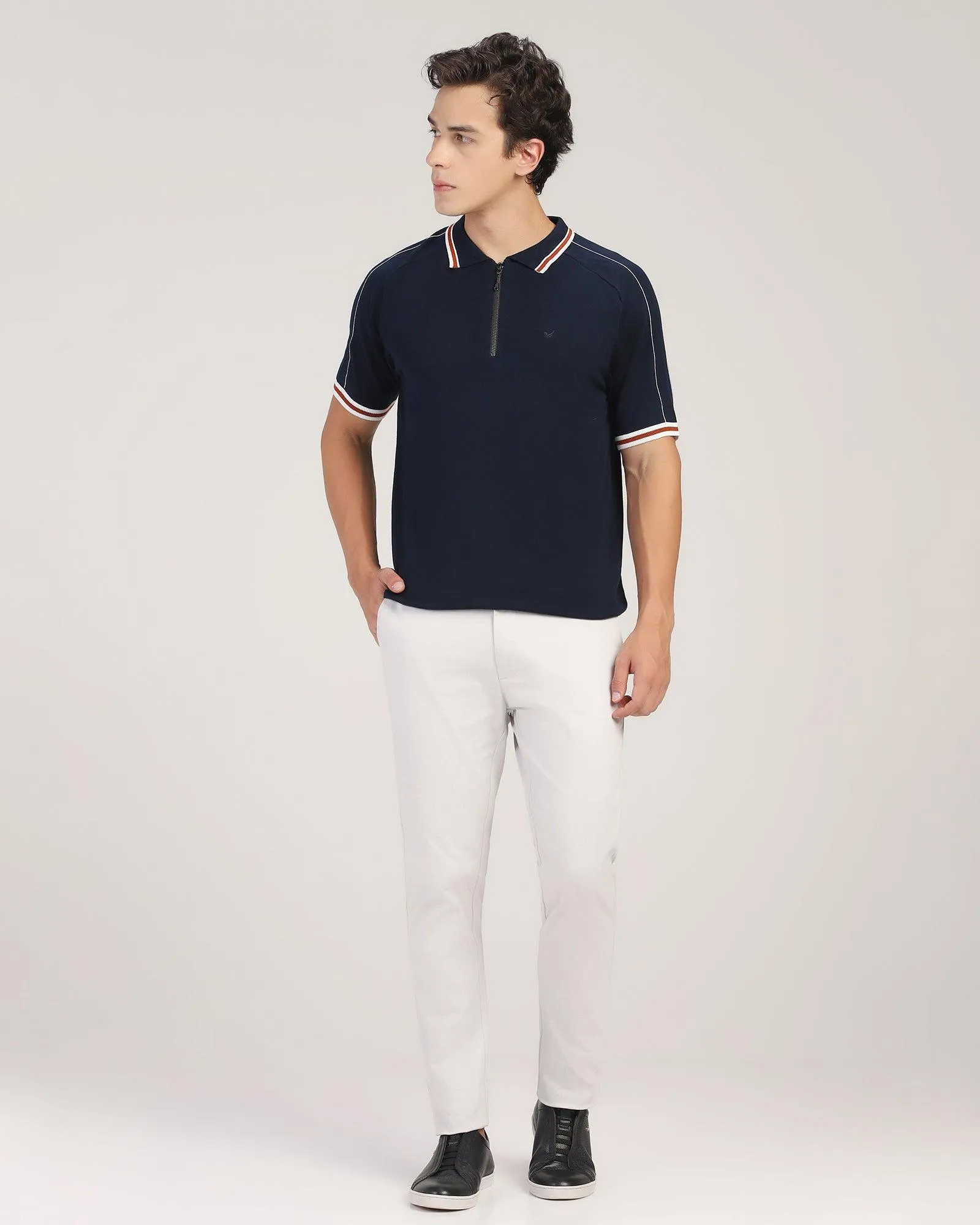 Polo Navy Solid T-Shirt - Seppy